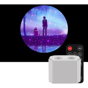 C210 Kerstmis / Halloween / Tanabata Kleurrijke Laser Star Projection Light Led Night Light (paar 2)