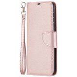 For Samsung Galaxy S30 Plus Litchi Texture Pure Color Horizontal Flip Leather Case with Holder & Card Slots & Wallet & Lanyard(Rose Gold)