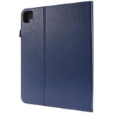 For iPad Pro 11 inch / iPad Air 10.9 (2020) Crazy Horse Texture Horizontal Flip Leather Case with 2-folding Holder & Card Slot(Dark Blue)