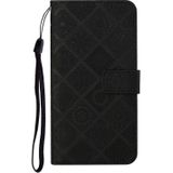 Ethnic Style Embossed Pattern Horizontal Flip Leather Case with Holder & Card Slots & Wallet & Lanyard For iPhone 11 Pro(Black)