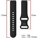 Voor Xiaomi Mi Watch 18 mm siliconen horlogeband met vlindergesp
