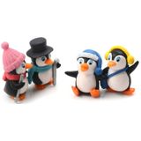 2 PC'S winter Penguin pop mobiele telefoon hanger Toy vlezige decoratie  specificatie: set van 4