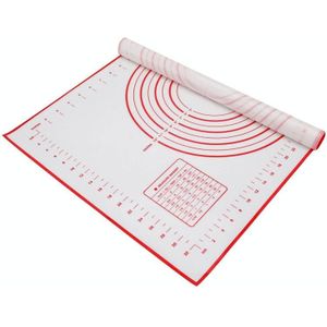 2 stks 60 x 60 cm verdikte Teflon antis-stick mat siliconen kneeding bakken antislip mat