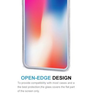 Voor iPhone X 9 H oppervlaktehardheid 2.5D transparante gehard glazen voorkant + achterkant Screen Protector