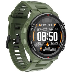 Q70C 1.28 inch TFT Touch Screen Bluetooth 5.0 IP67 Waterproof Smart Watch  Support Sleep Monitoring/Heart Rate Monitoring/Call Reminder/Multi-sports Mode(Army Green)