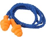 10 PCS Soft Silicone Corded Ear Plugs ears Protector Reusable Hearing Protection Noise Reduction Earplugs