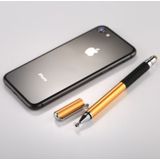 Universal 2 in 1 Multifunction Round Thin Tip Capacitive Touch Screen Stylus Pen  For iPhone  iPad  Samsung  and Other Capacitive Touch Screen Smartphones or Tablet PC(Gold)