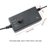 9V-24V 1A AC To DC Adjustable Voltage Power Adapter Universal Power Supply Display Screen Power Switching Charger  Plug Type:US