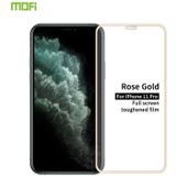 For iPhone 11 Pro MOFI 9H 2.5D Full Screen Tempered Glass Film(Rose gold)