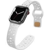 Engelse letters siliconen horlogeband voor Apple Watch Ultra 49 mm / serie 8 & 7 45 mm / SE 2 & 6 & SE & 5 & 4 44 mm / 3 & 2 & 1 42 mm