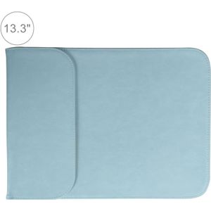 13.3 inch PU + Nylon Laptop Bag Case Sleeve Notebook Carry Bag  For MacBook  Samsung  Xiaomi  Lenovo  Sony  DELL  ASUS  HP(Blue)