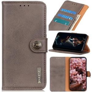 Voor Samsung Galaxy S20 FE 5G / S20 Fan Edition / S20 Lite KHAZNEH Cowhide Textuur Horizontale Flip Lederen case met Holder & Card Slots & Wallet(Khaki)