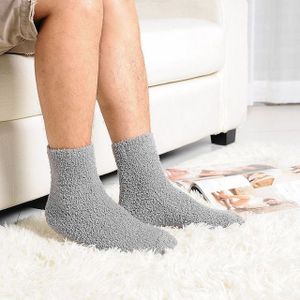 3 Pairs Winter Warm Comfortable Cashmere Socks for Men and Women(Gray)