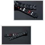 2 PCS Double Row Magnet Magnetic Therapy Bracelet For Men  Colour: Black