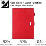 For iPad mini 1 / 2 / 3 / 4 / 5 Business Style Horizontal Flip Leather Case with Holder & Card Slot & Photo Frame & Wallet & Hand Strap & Sleep / Wake-up Function(Red)