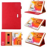 For iPad mini 1 / 2 / 3 / 4 / 5 Business Style Horizontal Flip Leather Case with Holder & Card Slot & Photo Frame & Wallet & Hand Strap & Sleep / Wake-up Function(Red)