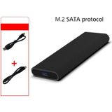 M.2 NVME / SATA Mobile Hard Disk Troll Type-C USB3.1 Gen2 Transport Solid State Drive Box  Style: NGFF Double Cable