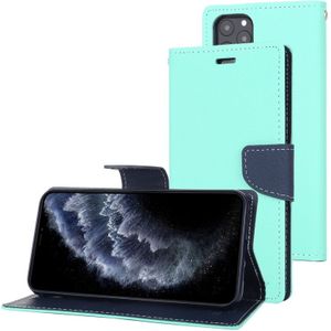 For iPhone 11 Pro MERCURY GOOSPERY FANCY DIARY Horizontal Flip Leather Case with Holder & Card Slots & Wallet(Mint Green)