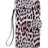 For Samsung Galaxy A52 5G / 4G Painted Pattern Horizontal Flip Leather Case with Holder & Card Slots & Photo Frame(Leopard)