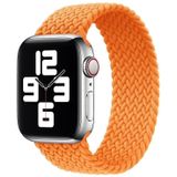Metal Head Braided Nylon Solid Color Replacement Strap Watchband For Apple Watch Series 6 & SE & 5 & 4 40mm / 3 & 2 & 1 38mm  Size:S 135mm(Orange)