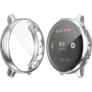 For Samsung Galaxy Watch Active 2 40mm ENKAY Hat-prince Full Coverage Electroplate TPU Case(Silver)