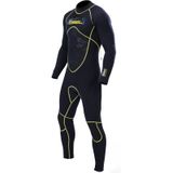SLINX 1101 3mm Neoprene Super Elastic Wear-resistant Warm Cold-proof Y Shape Stitching One-piece Long Sleeve Wetsuit for Men