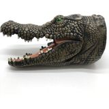 Zachte RubberHandpopSimulatie Animal Dinosaur Model Kinderen Grappig Speelgoed  Stijl: Krokodil