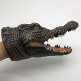 Zachte RubberHandpopSimulatie Animal Dinosaur Model Kinderen Grappig Speelgoed  Stijl: Krokodil
