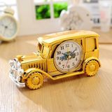 Multi-functional Originality Vintage Car Model Pointer Alarm Clock with Pen Container