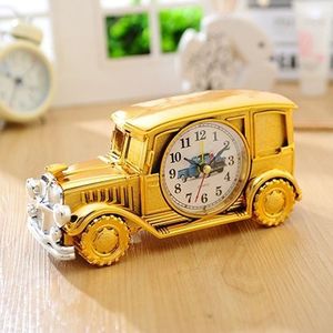 Multi-functional Originality Vintage Car Model Pointer Alarm Clock with Pen Container