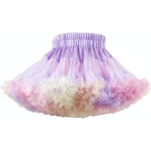 Girls AB Both Sides Wear Tutu Skirt (Color:Violets Size:120)