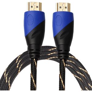 1.8m HDMI 1.4 Version 1080P Woven Net Line Blue Black Head HDMI Male to HDMI Male Audio Video Connector Adapter Cable