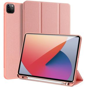 DUX DUCIS Domo Series Horizontal Flip Magnetic TPU + PU Leather Case with Three-folding Holder & Pen Slot & Sleep / Wake-up Function For iPad Pro 11 ?2021?/(2020)(Pink)