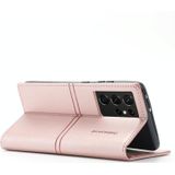 Voor Samsung Galaxy S21 Ultra 5G Dream Magnetische Zuigbedrijf Horizontale Flip PU Lederen Case met Houder & Card Slot & Portemonnee (ROSE GOUD)