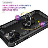 Shockproof TPU + PC Protective Case with 360 Degree Rotating Holder For iPhone 13 Pro Max(Black)