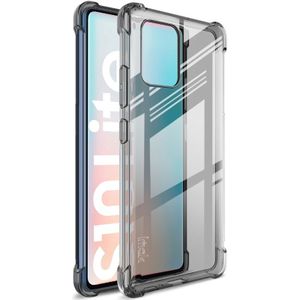 For Samsung Galaxy S10 Lite IMAK Full Coverage Shockproof TPU Protective Case(Transparent Black)