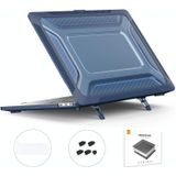 Voor MacBook Pro 16 A2141 ENKAY Hat-Prince 3 in 1 Beschermende Beugel Case Cover Hard Shell met TPU Toetsenbord Film/Anti-stof Pluggen  Versie: VS (Blauw)