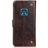 For Nokia XR20 5G Copper Buckle Nappa Texture Horizontal Flip Leather Case with Holder & Card Slots & Wallet(Coffee)