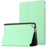Voor Huawei Mediapad M5 Lite 8 Dual-vouwen Horizontale Flip Tablet Leren Case met Houder (Mint Green)