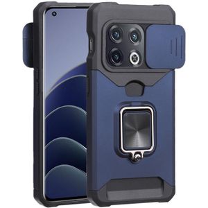 Voor OnePlus 10 Pro Sliding Camera Cover Design PC + TPU -schokbestendige telefoonhoes