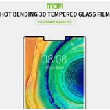 For Huawei Mate 30 Pro MOFI 9H 3D Explosion Proof Thermal Bending Full Screen Covered With Tempered Glass Film(Black)