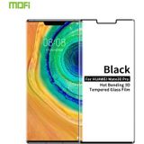 For Huawei Mate 30 Pro MOFI 9H 3D Explosion Proof Thermal Bending Full Screen Covered With Tempered Glass Film(Black)