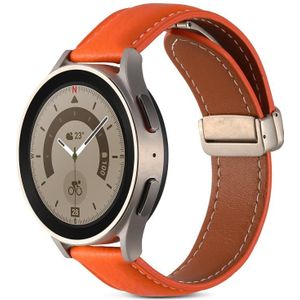 Voor Realme Watch 3/Amazfit GTR4/4 Pro Universele opvouwbare gesp lederen horlogeband