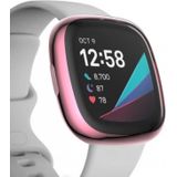 For Fitbit Versa 3 / Versa Sense Plating Full Package TPU Protective Case(Pink)