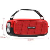 HOPESTAR A20 TWS Portable Outdoor Waterproof Subwoofer Bluetooth Speaker  Support Power Bank & Hands-free Call & U Disk & TF Card & 3.5mm AUX(Red)