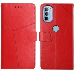 Voor Motorola Moto G51 5G Y Stitching Horizontal Flip Leather Phone Case