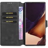 For Samsung Galaxy Note20 Ultra DG.MING Retro Oil Side Horizontal Flip Case with Holder & Card Slots & Wallet(Black)