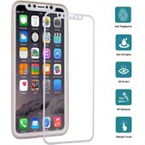 For iPhone X  0.3mm 9H Surface Hardness 4D Curved Full Screen Tempered Glass Screen Protector (White)