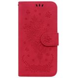 Voor Motorola Moto G9 Play / E7 Plus Butterfly Rose Lederen telefoonhoesje