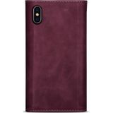 For iPhone XR Skin Feel Zipper Horizontal Flip Leather Case with Holder & Card Slots & Photo Frame & Lanyard & Long Rope(Wine Red)